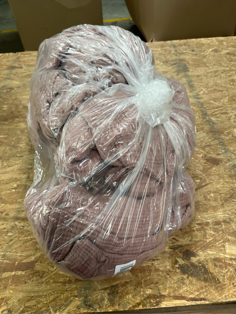 Condition photo showing Good Condition for organic airy gauze duvet cover set, king/cal king, fig