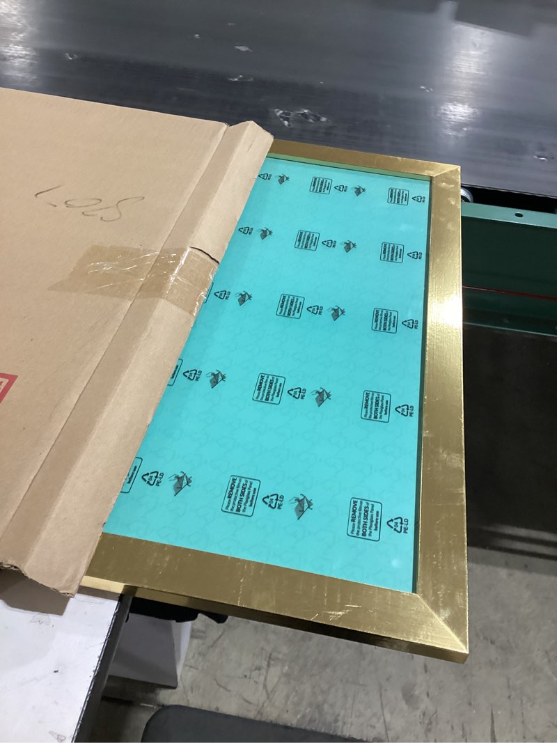 Condition photo showing Good Condition for LaVie Home 20 x 27 Picture Frame, Large Poster Frame with High Definition Plexiglass, Horizontal or Vertical Wall Gallery Poster Frames Suitable for Photos, Artworks, Posters,Puzzle, Gold 1pc 20x27 Gold