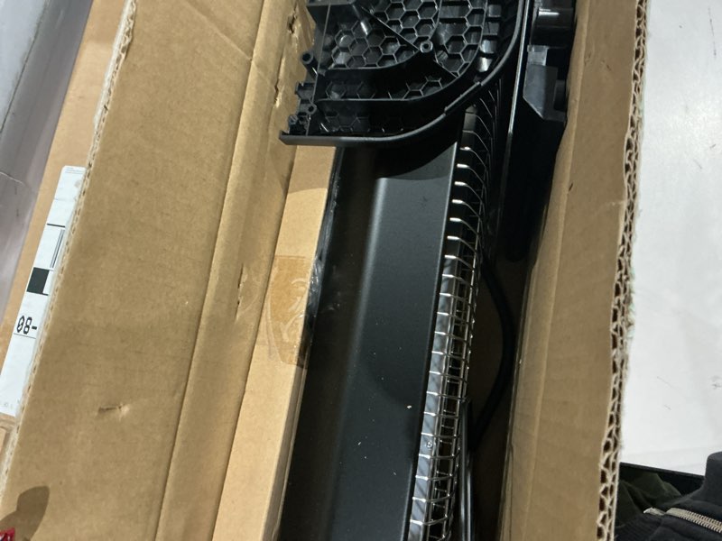 VAGKRI Outdoor Electric Patio Heater, 1500W 36" Infrared Heater with 2 Heat Tube, 3 Levels, Tip-Over