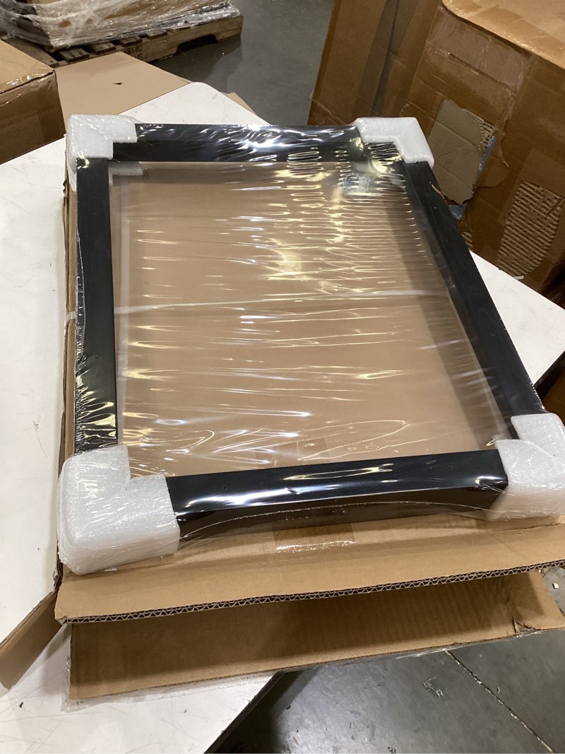 Condition photo showing Good Condition for canvas floating frame, picture wall art painting frame for finished canvas painting 1-1/4 deep picture art wall decor 16.00" x 20.00" black