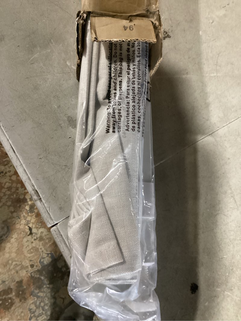 Condition photo showing Good Condition for lazblinds no tools no drill cordless roman shades for windows, blackout thermal insulated uv blocking window blinds, room darkening fabric blinds for indoor windows, 34'' w x 64'' h, off white blackout - off white 34" w x 64" h