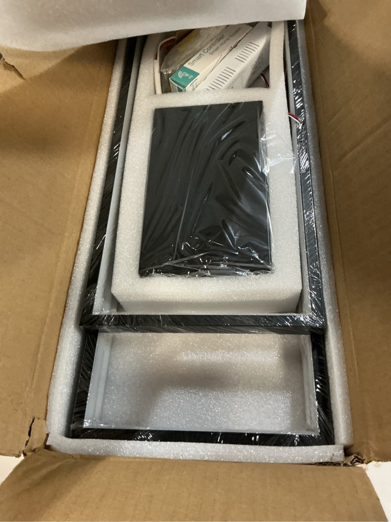 Condition photo showing Good Condition for modern led ceiling light for bedroom 31.5" black kitchen lighting fixtures ceiling 3000-6500k dimmable square ceiling light with remote control for living room, dining room, kitchen black 31.5*17.7*3.5 in