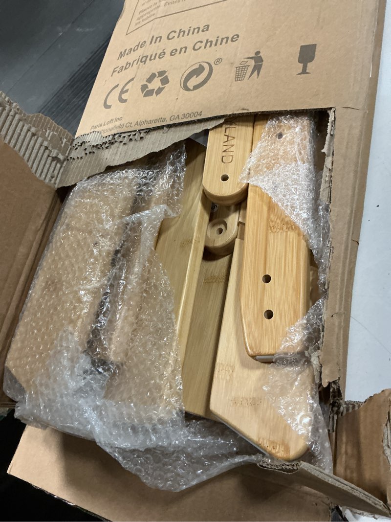 Condition photo showing Good Condition for COSYLAND Foldable Toddler Standing Tower - Adjustable Height Folding Step Stool Kids Toddler Kitchen Stool for Learning and Cooking - Ages 18 Months to 6 Years with Safety Net Natural