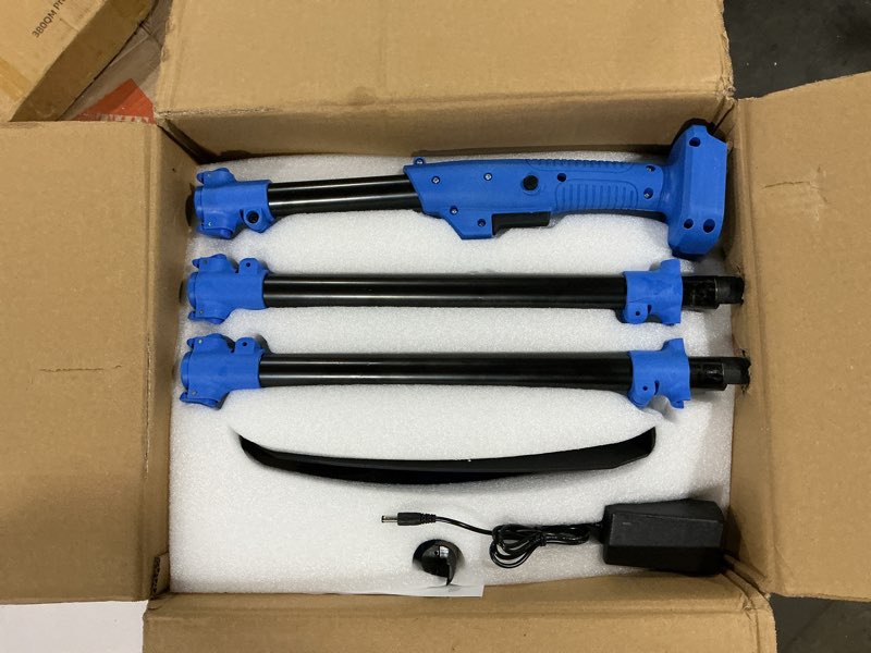 Condition photo showing Good Condition for cordless snow shovel blue