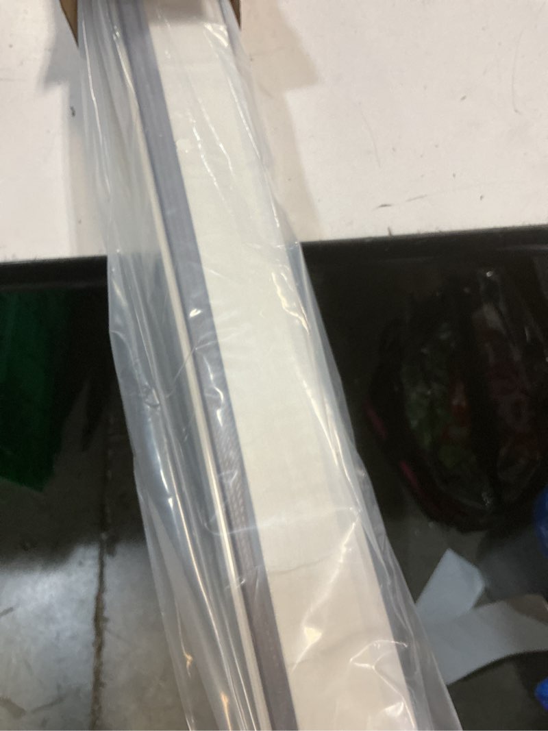 Condition photo showing New/Like New for lazblinds no drill cordless zebra blinds for indoor windows, dual layer light control roller shades for day and night, light filtering sheer shades for home, 28" w x 48" h, white white 28" w x 48" h