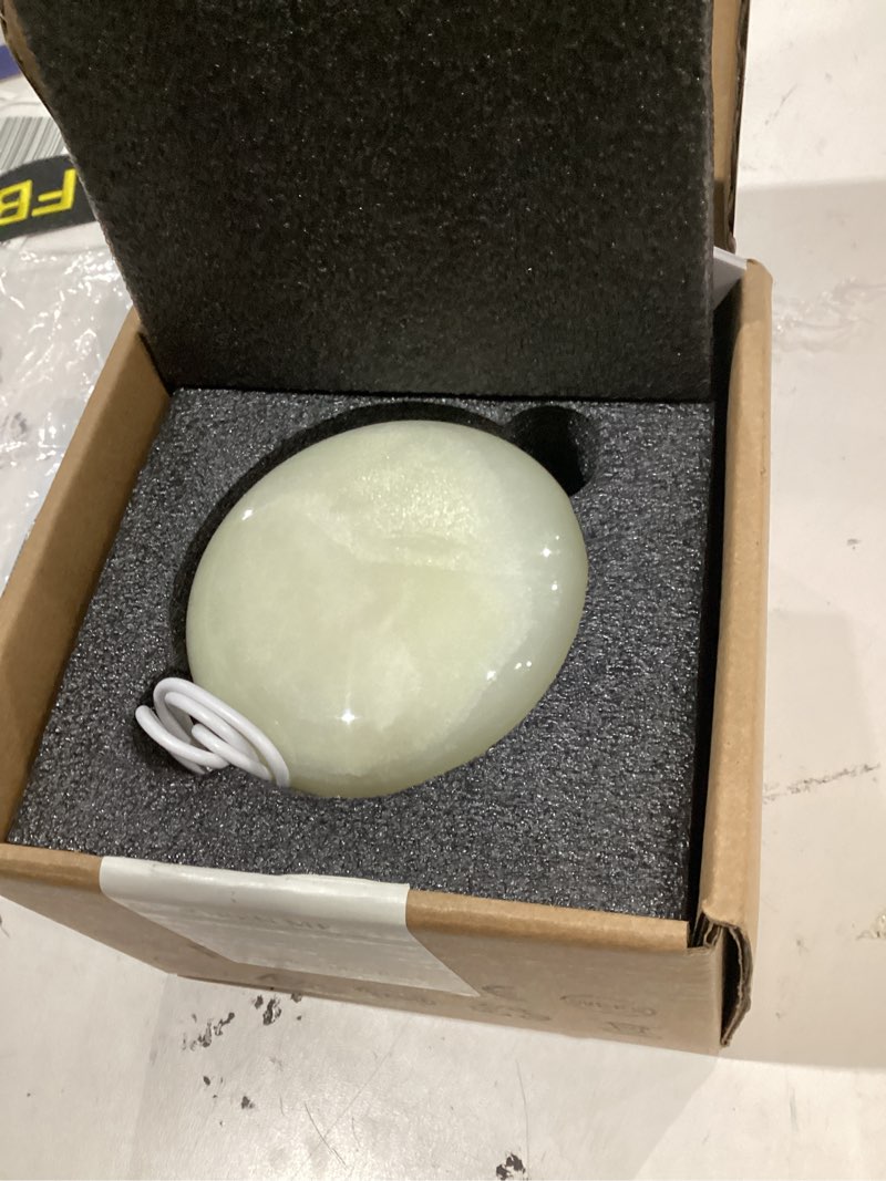 Condition photo showing Good Condition for marble lamp night light touch bedside table lamp for bedroom,type-c rechargeable small desk bedside small lamps,eye caring dimmable led ambient lamp (eastern jade glow) art deco