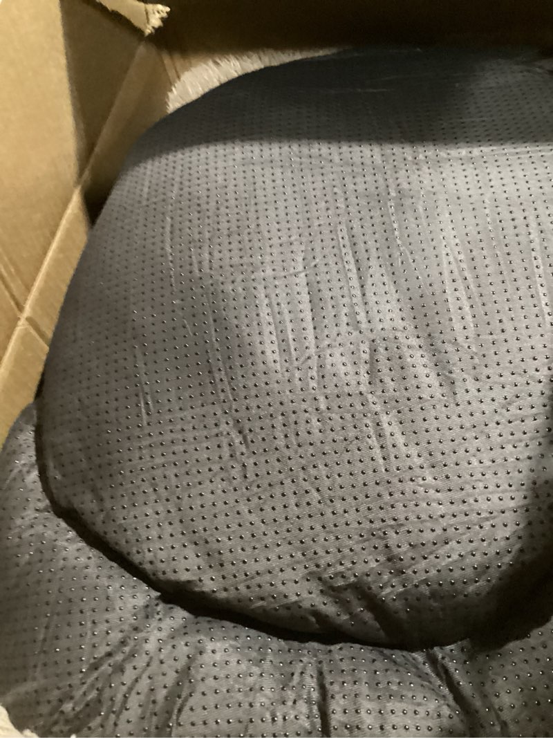 Condition photo showing As Is for (similar to stock photo )invenho medium dog beds for medium dogs washable, rectangle dog bed medium size dog, orthopedic dog bed, warming soft calming sleeping puppy bed durable pet bed with anti-slip bottom m(30\"x24\"x9\") m (30\"x24\"x9\") grey