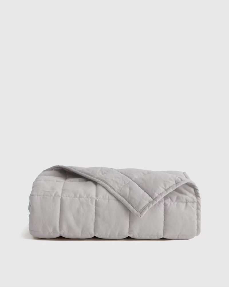 european linen toddler quilt, one size, light grey
