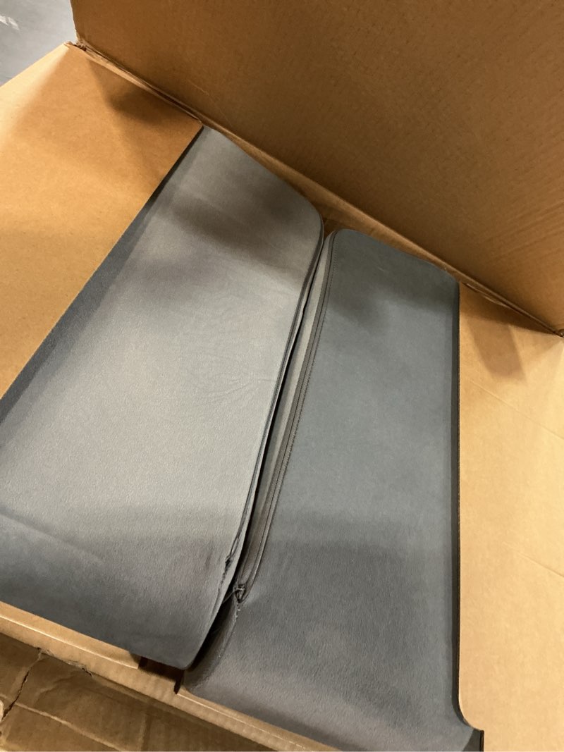 Condition photo showing Good Condition for optixcell reading pillow for gaming with ergonomic arm rests, wooden lap desk for laptop, support pillow with side pockets for reading, writing, working, gaming on bed, couch or floor (gray, large)