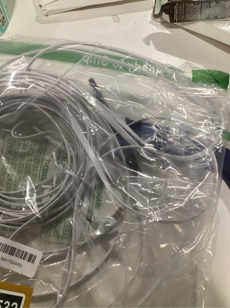 Condition photo showing New/Like New for Cat8 Ethernet Cable 33FT, High Speed Outdoor&Indoor Cat8 LAN Network Cable 40Gbps, 2000Mhz with Gold Plated RJ45 Connector, Weatherproof S/FTP UV Resistant for Router/Gaming/Modem - 10M 33FT White 1