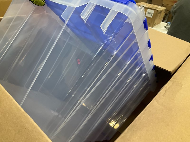 Condition photo showing As Is for Storage tub