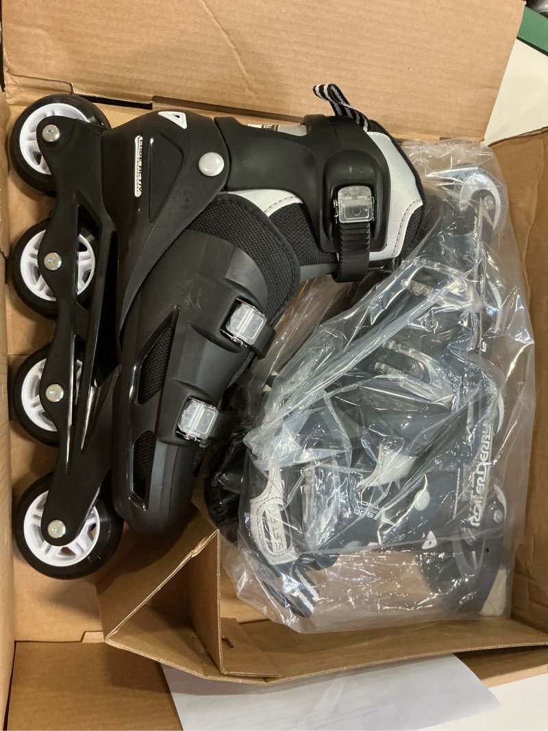 Condition photo showing As Is for Roller Derby V-Tech 500 Adjustable Performance Inline Skates for Men, Women, Kids, Teens Black, size 6-9