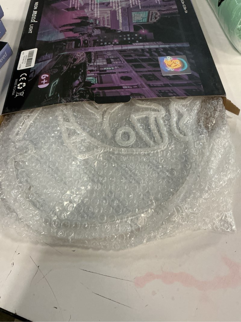 Condition photo showing New/Like New for Fishing Neon Sign Dimmable Fish LED Neon Light for Wall Decor USB Powered Light up signs Japanese Koi Design Quirky Ocean Decor for Coastal Kitchen Game Room Kids Gift Fishing Shop Fishing Lover Colorful-Go Fishing