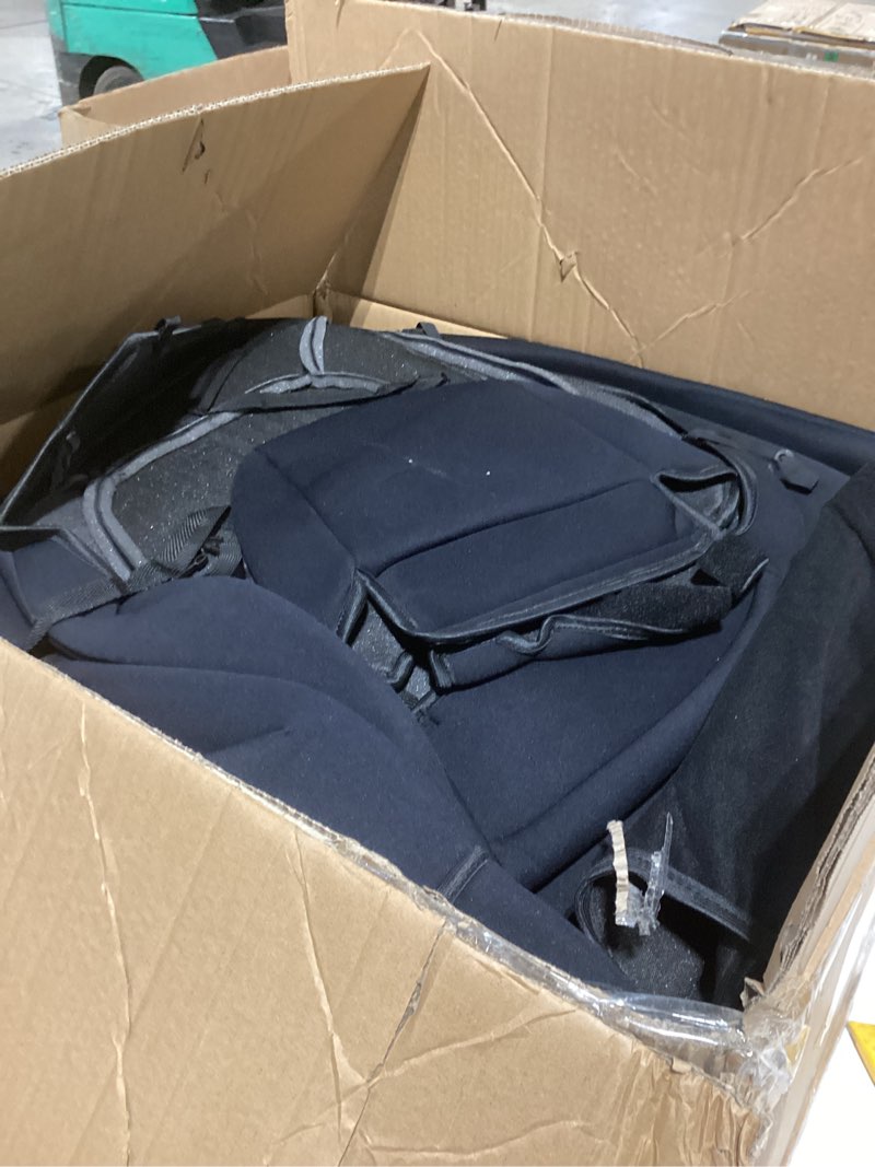 Condition photo showing As Is for Rough Country Neoprene Seat Covers for Chevy Silverado & GMC Sierra 2500HD/3500HD (2014-2025) CrewCab - Waterproof & UV Resistant, Foam Padded