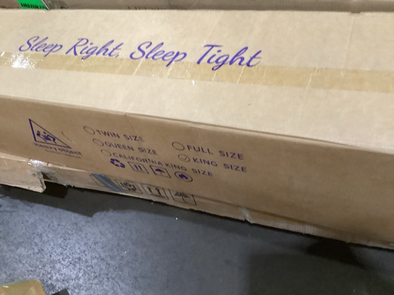 Condition photo showing As Is for King Size Mattress, 14 Inch Deluxe Hybrid King Mattress in a Box, Cooling-Gel Memory Foam & Pocket S