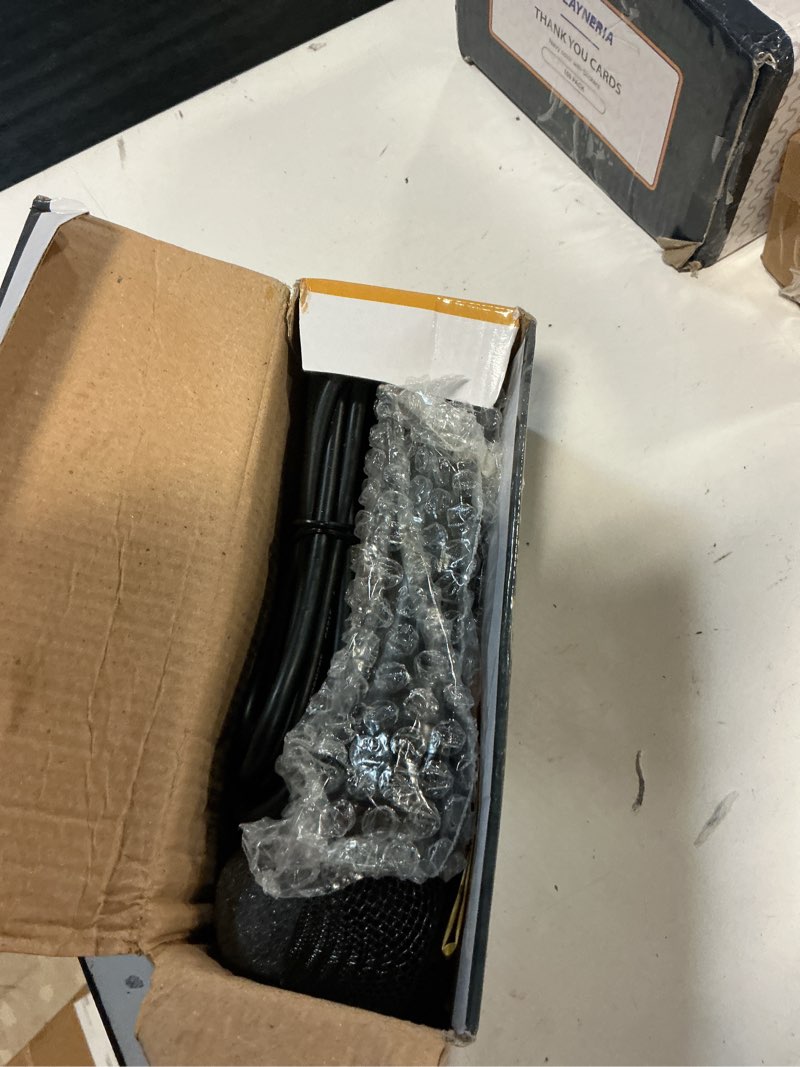 Condition photo showing Good Condition for alphasonik professional grade dynamic handheld microphone with xlr male to xlr female cable, rigid metal construction for musical instruments, on-stage studio, home, party, karaoke, voice broadcasting