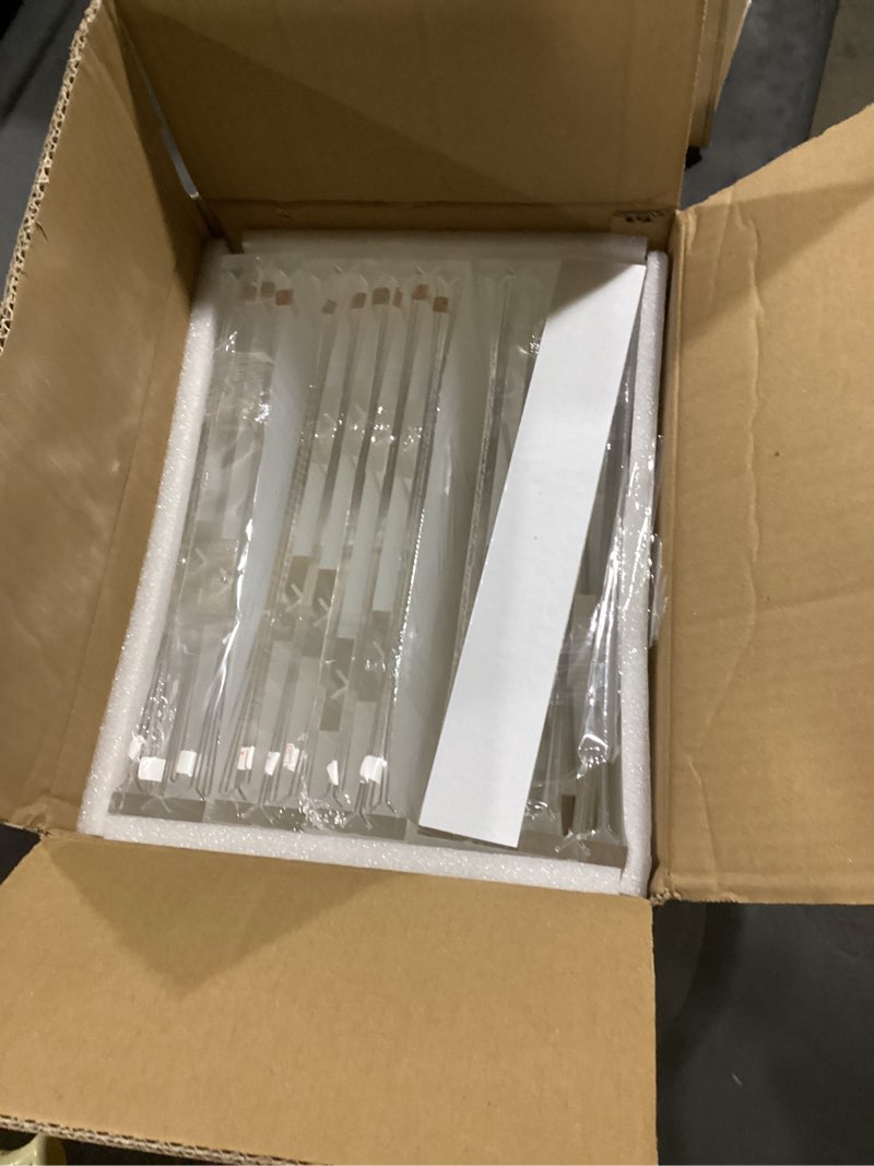 Condition photo showing Good Condition for 30 pack acrylic sign holder 8.5 x 11, double-sided clear sign holder plastic stands for display, t shape acrylic table sign stands for office store restaurants wedding party decoration vertical 30 pack 8.5x11