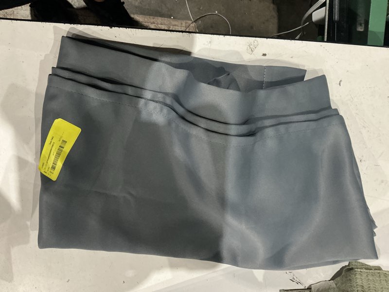 Condition photo showing As Is for mainstays blackout grommet single curtain panel, 1 panel, gray, 40"w x 84"l