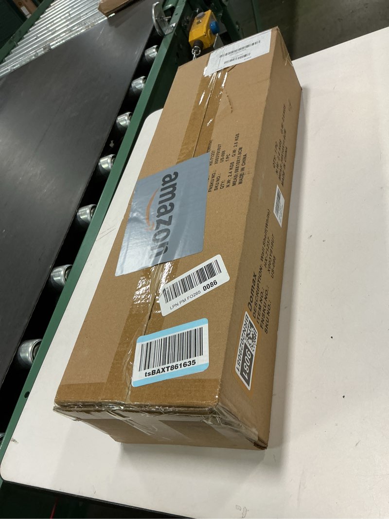 Condition photo showing New/Like New for Domax Bathroom Shelves Over Toilet Storage - 3 Tier Wall Mounted Bamboo Bathroom Shelf Organizer Multifunctional Adjustable Layer Free Standing Utility Shelves for Bathroom Living Room Kitchen, White