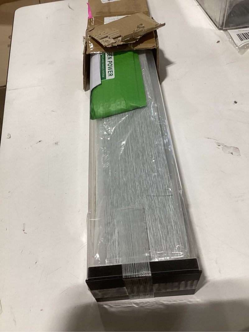 Condition photo showing Good Condition for no drill motorized blinds with remote, blackout automatic blinds with solar panel, cordless smart electric roller shades for windows, grey, 26½ x 72 grey 26½"wx72"h