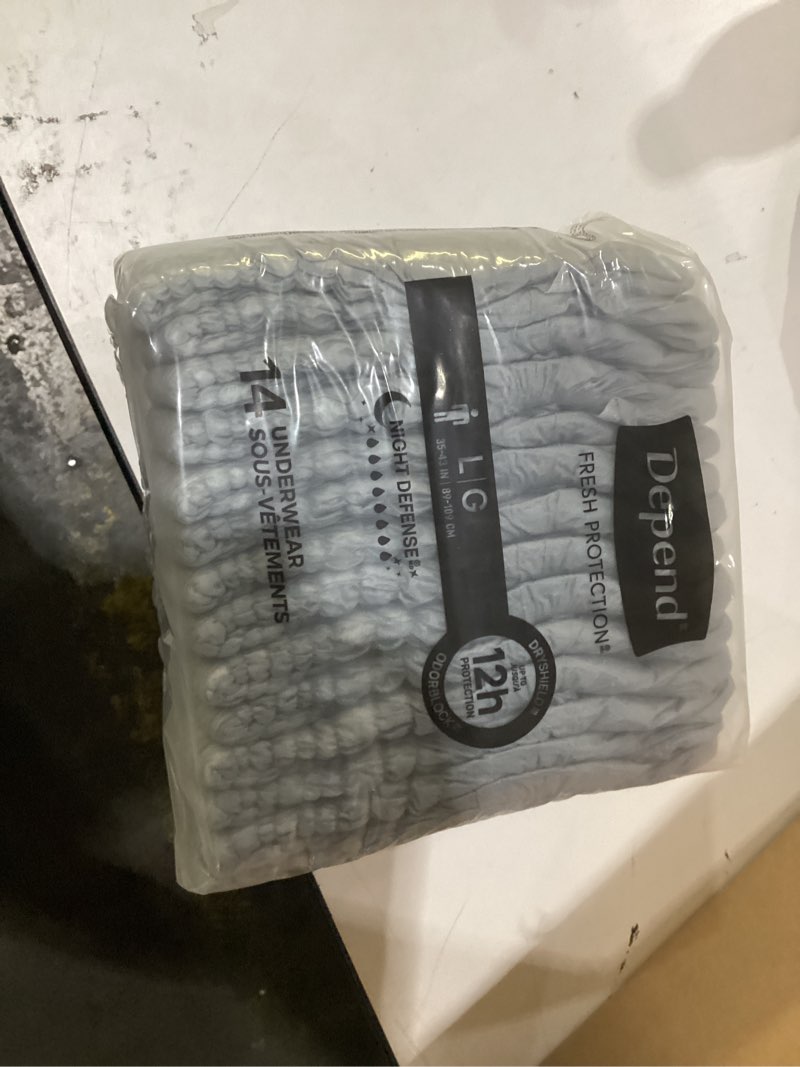 Condition photo showing New/Like New for Depend Night Defense Adult Diapers, Incontinence & Postpartum Bladder Leak Underwear for Women, Disp