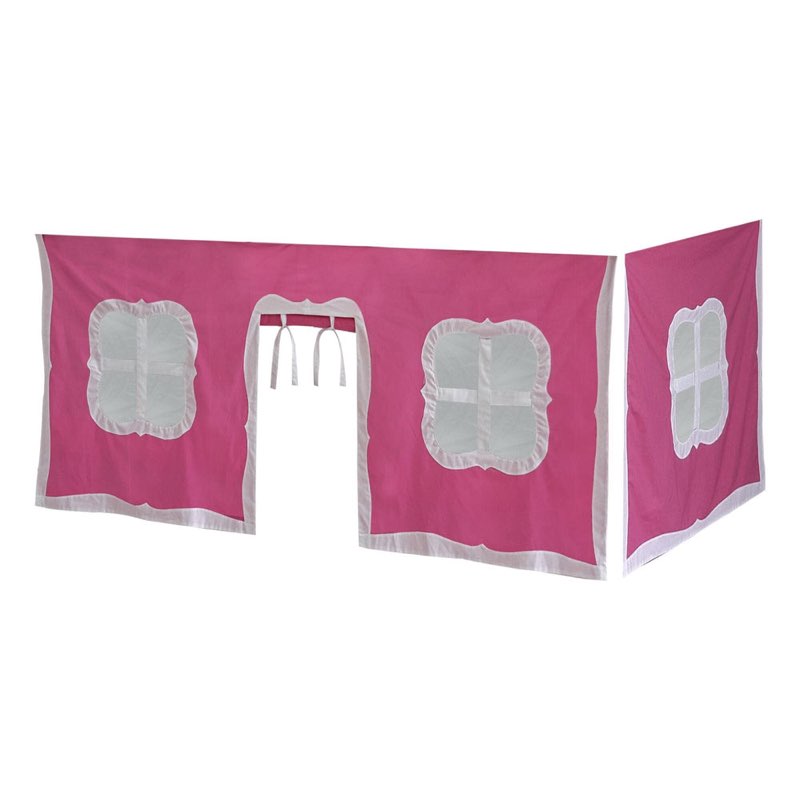 Cotton Underbed Curtain with Fancy Windows