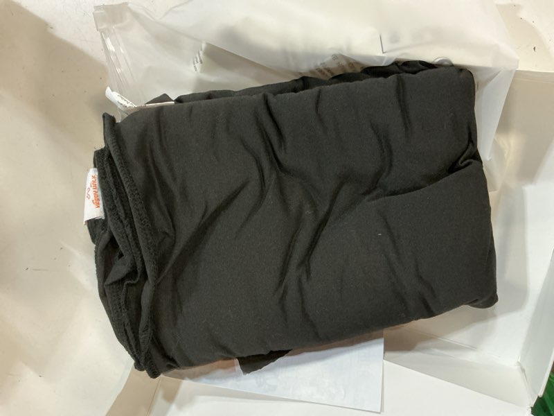 Condition photo showing New/Like New for dog sling swaddle carrier for small dog, cat front carriers for small pet up to 20lbs, puppy pouch with adjustable straps, hands free pet sling, anti anxiety puppy sling (black)