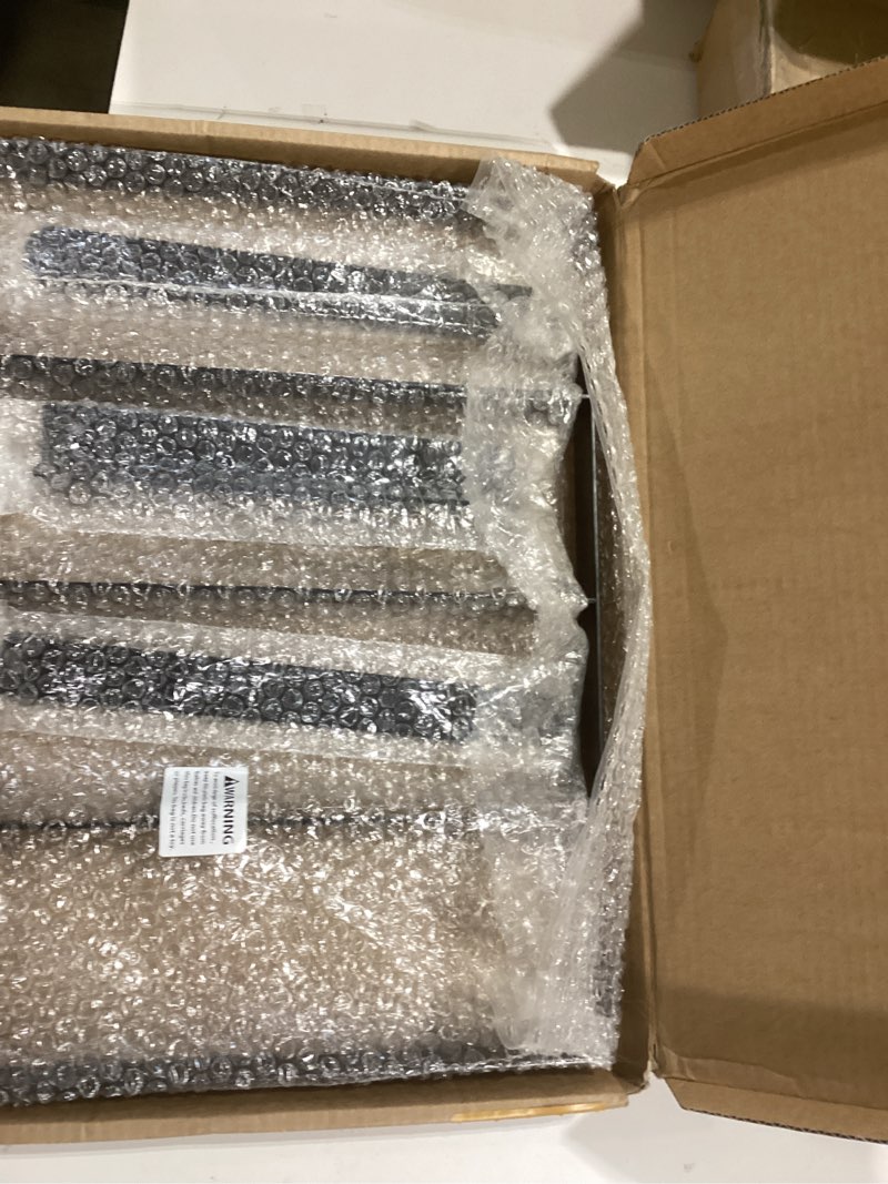 Condition photo showing As Is for Wall-Mounted Seamless Paper Backdrop Holder for Photography Studios – Holds 16 Rolls – Heavy-Duty Steel Rack (Black)