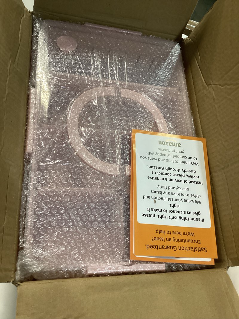 Condition photo showing New/Like New for Stackable Snackle Box Container with 2 Lids, 14 Compartments - BPA-Free Snackle box Organizer, Dishwasher & Microwave Safe Reusable Snacklebox for Veggies, Fruits, Charcuterie, Snacks (Pink, 2 Pack) Pink 2 Pack