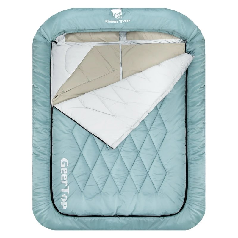 GEERTOP Queen Size Doublewide Sleeping Bag