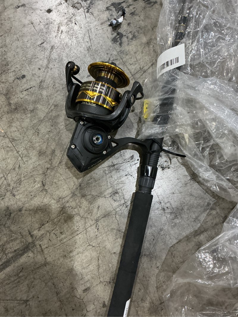 Condition photo showing Good Condition for penn battle iv spinning reel and fishing rod combo battle iv 6000 size reel - 7' - medium heavy - 1pc