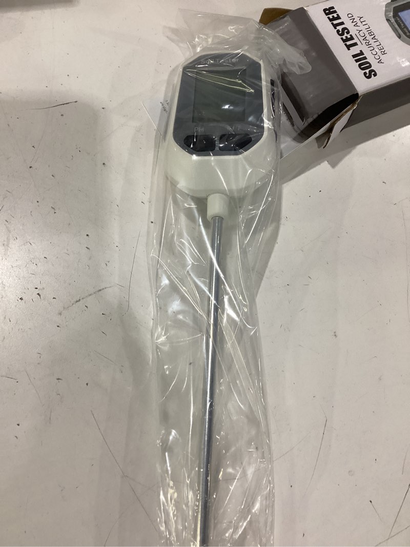 Condition photo showing New/Like New for yamron 4-in-1 soil moisture meter, digital plant temperature/soil moisture test & ph meter/sunlight intensity, backlight lcd display for gardening, farming and outdoor plants