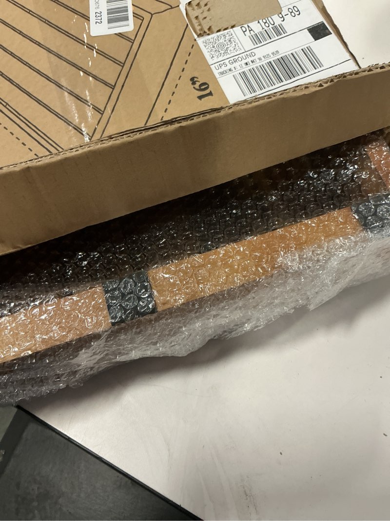 Condition photo showing New/Like New for TINAMO 3.5" One Step Stool for Elderly, Acacia Wood High Riser Step Stool for Bed - 550 Lbs Wooden Mobility Stepping Stools for Adults, Kids/Bedside, Bathroom, Kitchen, Garden (Acacia, 3.5" Height) Acacia 3.5" height