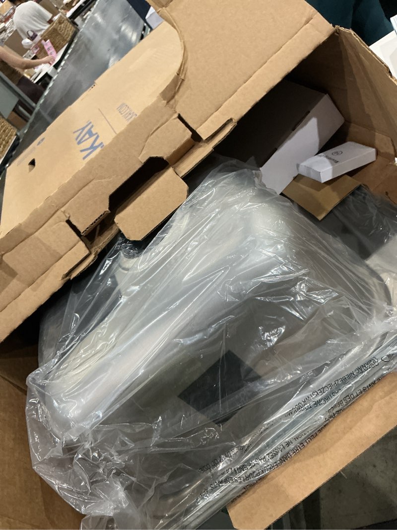 Condition photo showing As Is for lkay freeport drop-in 33-in x 22-in stainless steel double equal bowl 20 -gauge kitchen sink all-in-one kit
