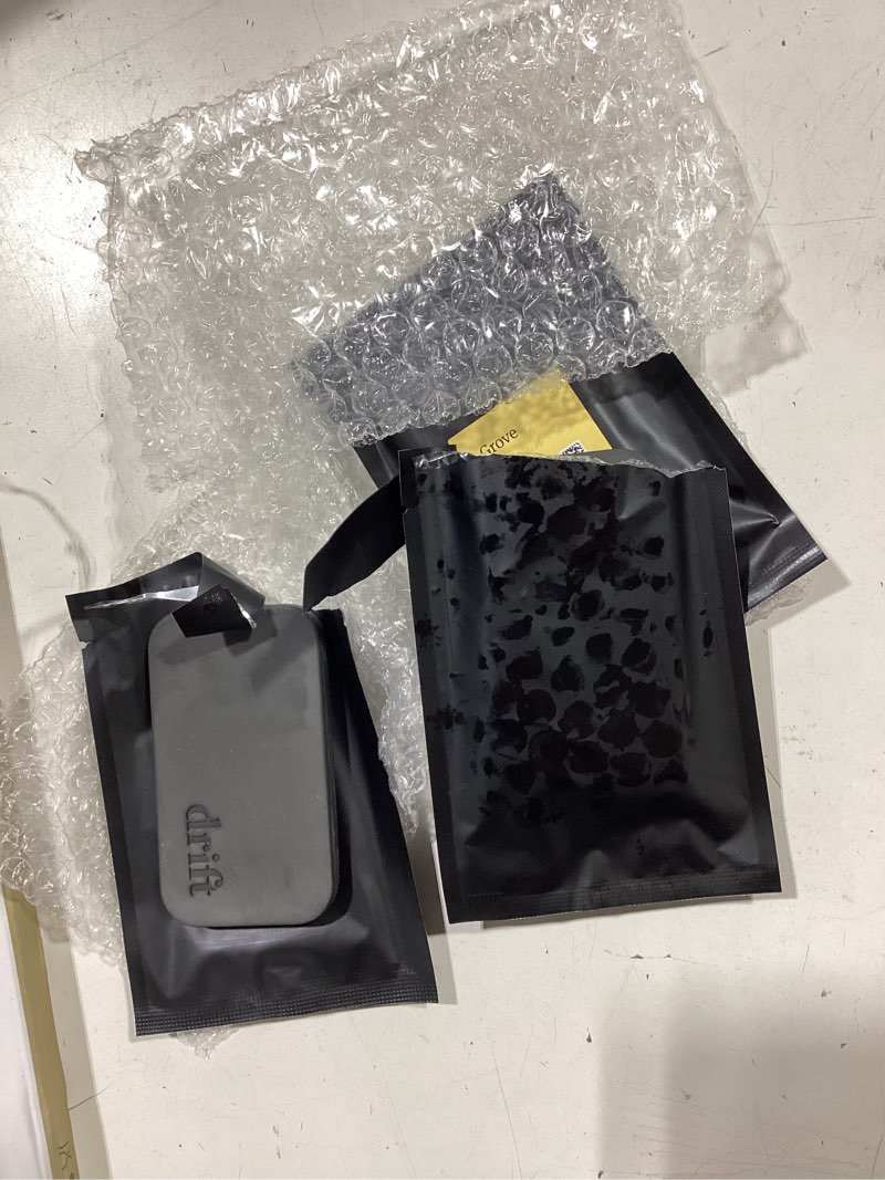 Condition photo showing As Is for drift car air freshener - the original stone air freshener - car odor eliminator - long lasting scent - metal clip - essential oils - clean ingredients - grove scent 3 pack refill - no clip included grove / 3 pack refill