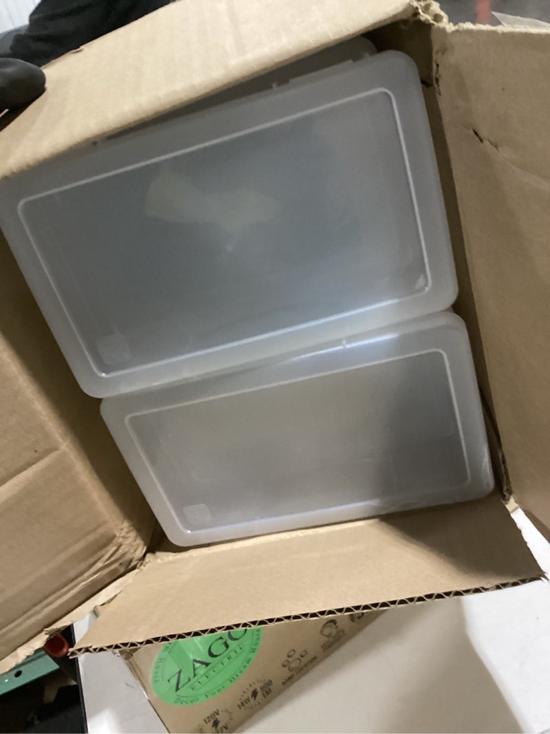 Condition photo showing Good Condition for IRIS USA Pencil Case Boxes, 10-Pack, |Made in USA|, Plastic Bead Organizing Containers with Snap Lid for Arts, Crafts, Ephemera, Stickers, & Dance Cheer, Clear - Medium Medium 10 - Pack