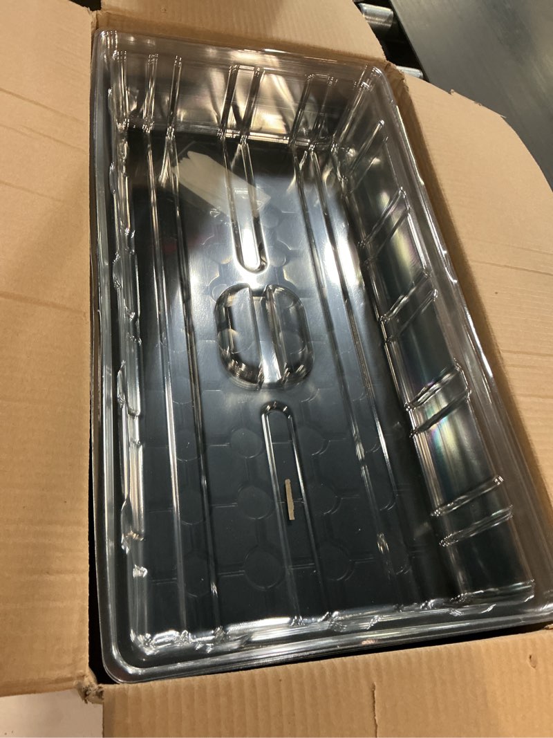 Condition photo showing Good Condition for MIXC 5 Pack 1020 Seed Starter Trays with 3.6" Humidity Dome Plant Growing Tray Germination Seed Starting kit, Mini Greenhouse with Handle for Cloning Plant