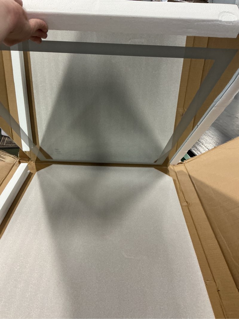 Condition photo showing Good Condition for Amorho LED Mirror for Bathroom, 24"X32" with Front and Backlight, Stepless Dimmable Wall Mirrors with Anti-Fog, Shatter-Proof, Memory, 3 Colors, Double LED Vanity Mirror(Horizontal/Vertical) 32"L x 24"W Front and Backlit