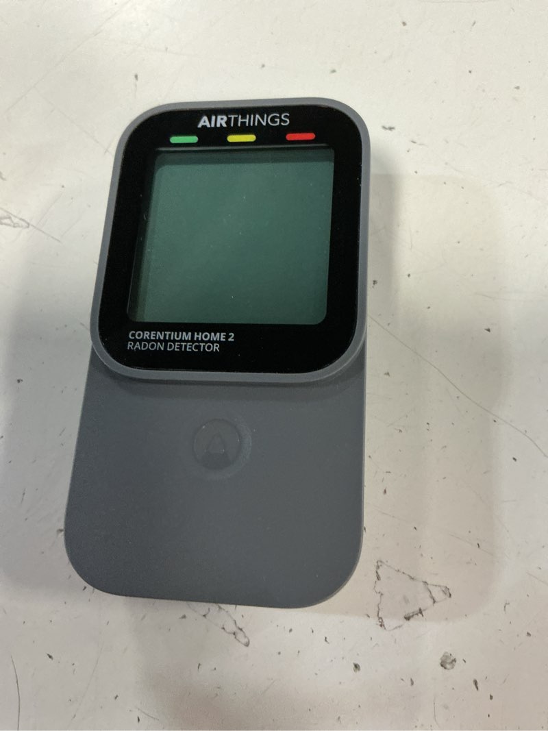 Condition photo showing Good Condition for airthings 325 corentium home 2 smart digital radon detector - portable and easy-to-use radon testing with bluetooth connectivity and humidity & temperature sensors next gen