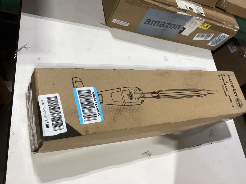 Condition photo showing Good Condition for eureka stick vacuum cleaner powerful suction 3-in-1 small handheld vac with filter for hard floor lightweight upright home pet hair  new  white with aqua blue