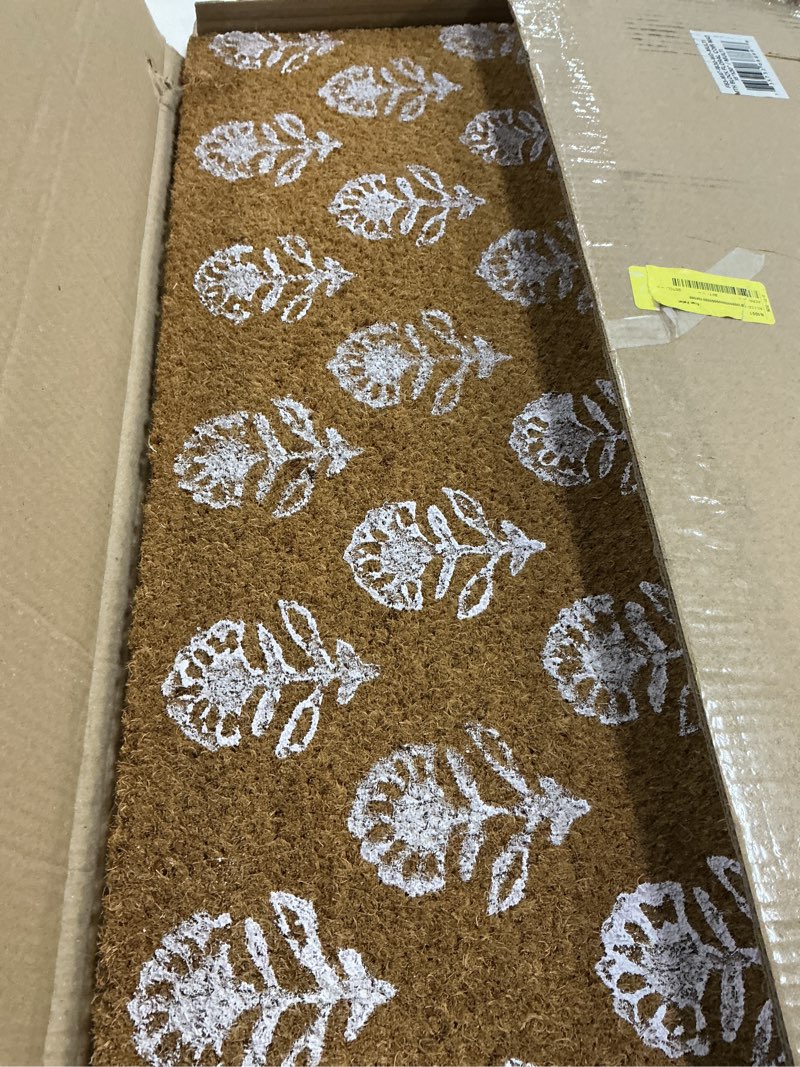 Condition photo showing New/Like New for my texas house multi block floral outdoor coir mat  18  x 30