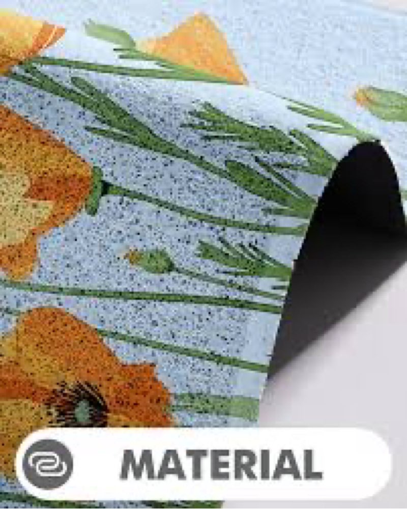 (Photo similar)LUMI Spring Floral Door Mat, Doormat Entrance, Waterproof Easy Clean, Outdoor Indoor Floor Mat, PVC 