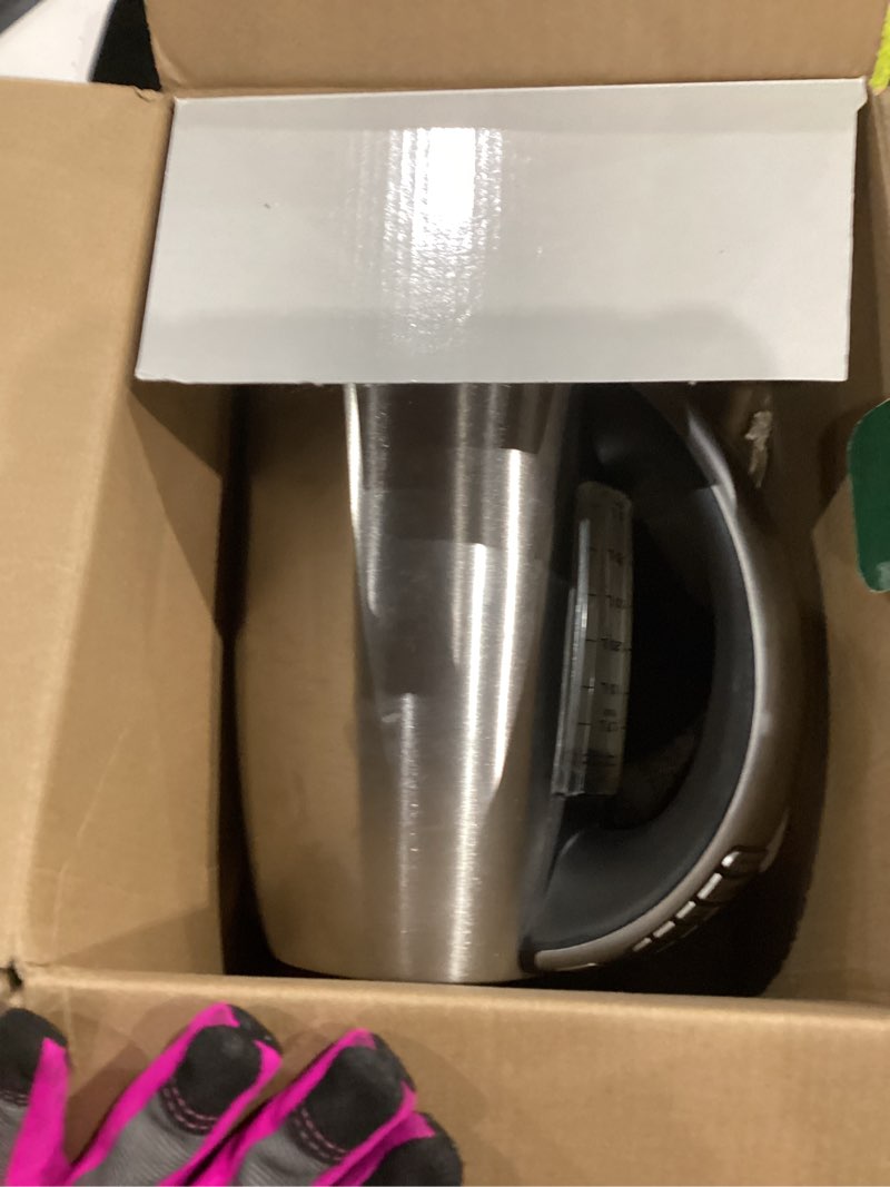 Condition photo showing As Is for Cuisinart PerfecTemp 1.7-Liter Electric Kettle, Cordless Electric Tea Kettle, 1500W for Fast Heat-Up, 6 Preset Temperatures, 30-Minute Keep Warm, Stay Cool Nonslip Handle, CPK-17P1 Stainless Steel PerfecTemp