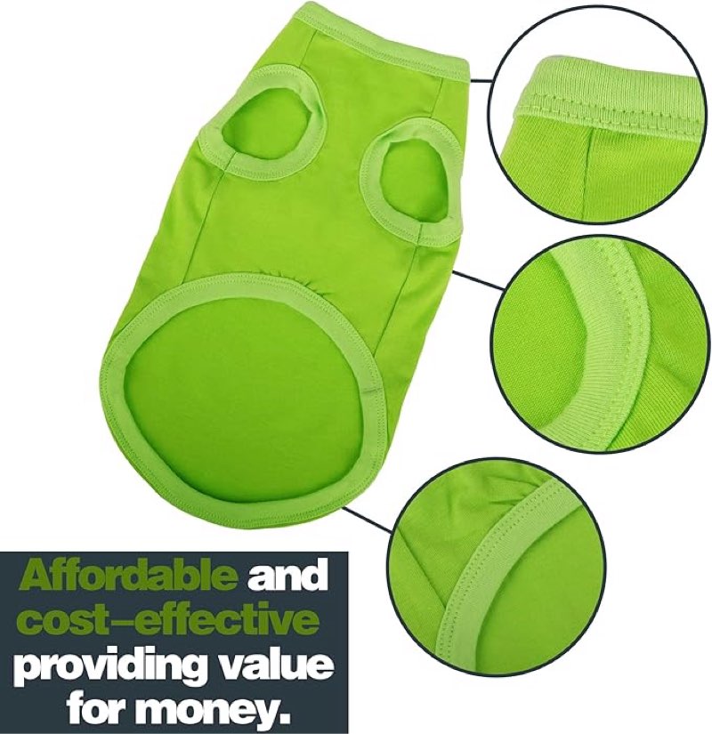 Elevate Your Dog's Fashion Quotient with Colorful and Breathable Sleeveless Cotton Shirts! Perfect Pet Apparel for Small to Medium Dogs