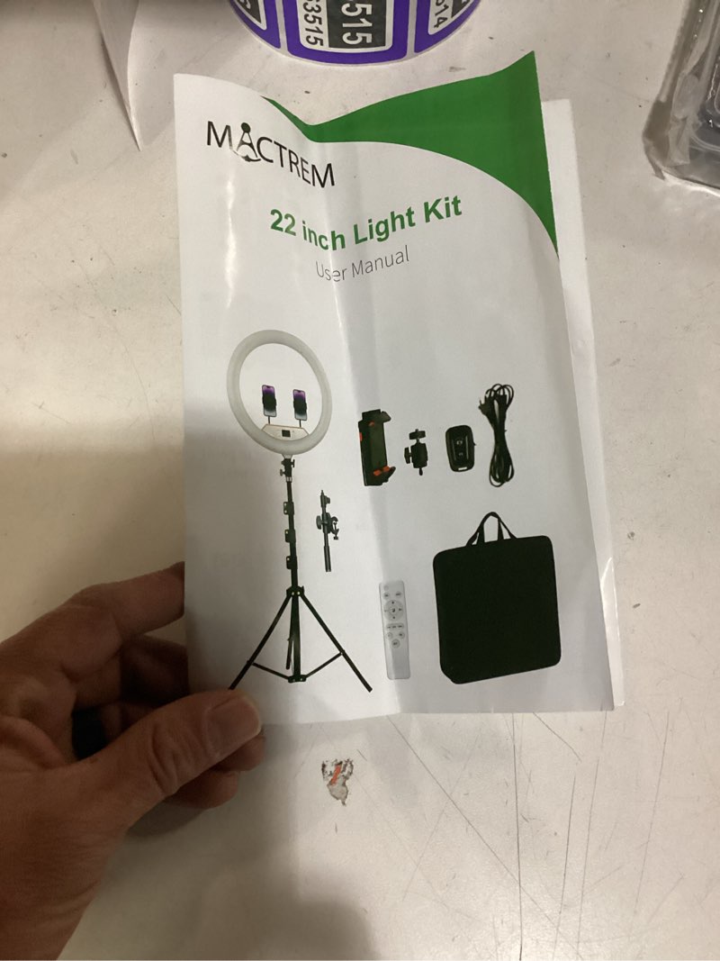 Condition photo showing As Is for MACTEREM 22 INCH LIGHT KIT 