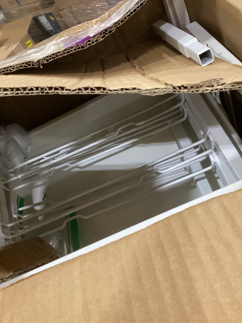 Condition photo showing Good Condition for Rolling Cart with Drawers,10 Drawer Rolling Cart,Storage Cart with Wheels,Utility Cart with Drawers,Teacher Cart for Classroom Storage,Craft Cart with Wheels and Wooden Tabletop,White