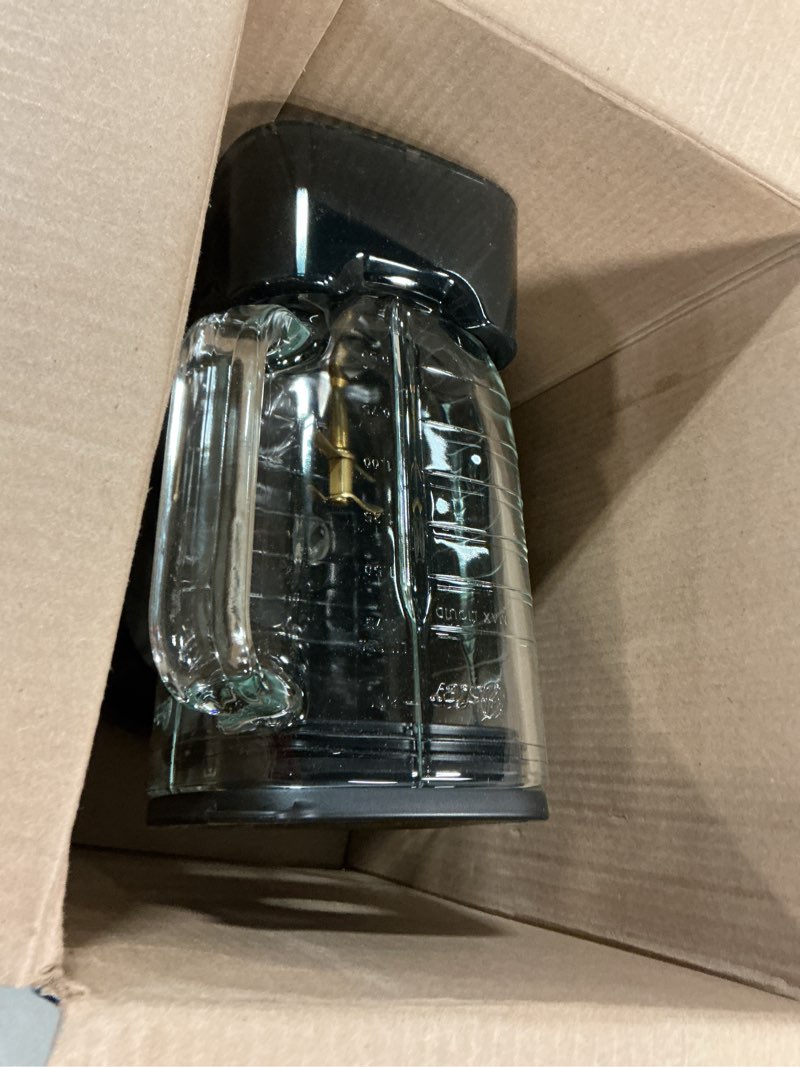 Condition photo showing As Is for Oster Extreme Mix Blender, 64oz Glass Jar, 3 iBlend Preset Functions, 1600-Watts, 10-Point Blade Stack with Titanium Coating & 24oz Blend-N-Go Cup Glass Countertop Blender with 24oz Blend-N-Go Cup