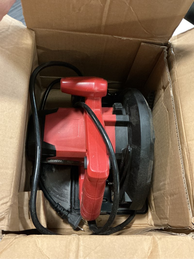 Condition photo showing As Is for skil 5080-01 13-amp 7-1/4" circular saw, red