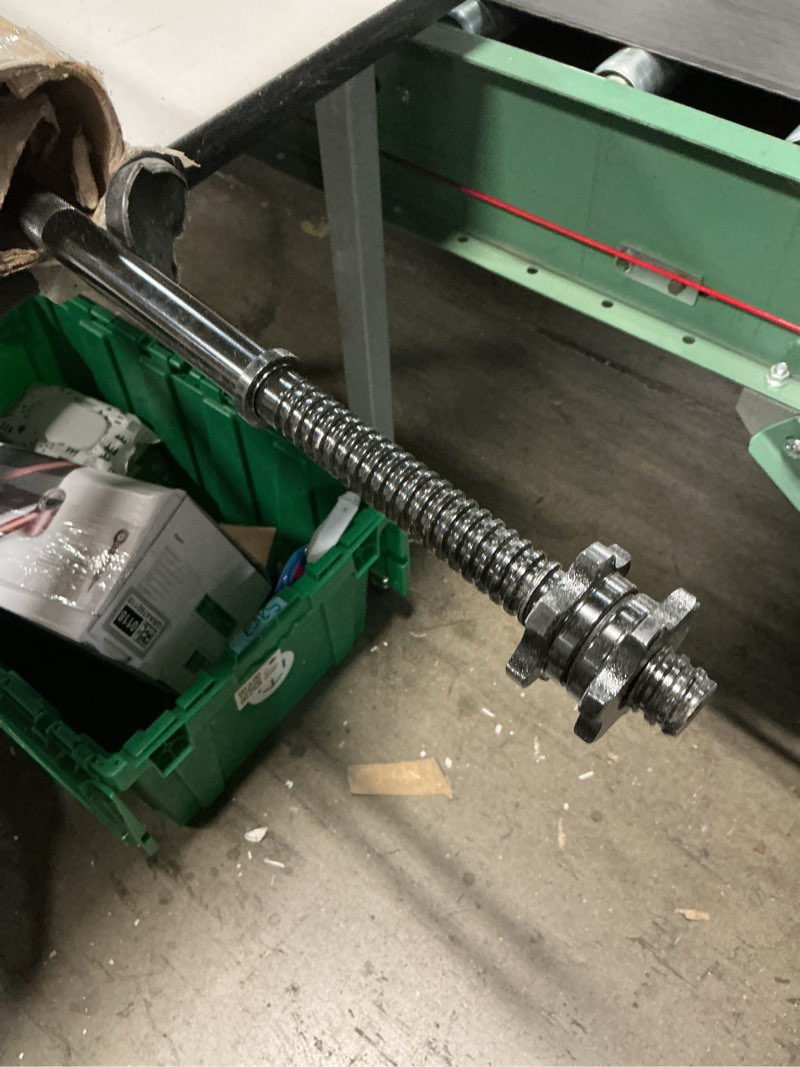 Condition photo showing New/Like New for 55" weight lifting bar, 1" standard straight barbell bars for weight lifting, olympic barbell bar for bench press/hip thrusts/squats/lunges for gym and home, 2 star star-nuts (480lb weight capacity) black