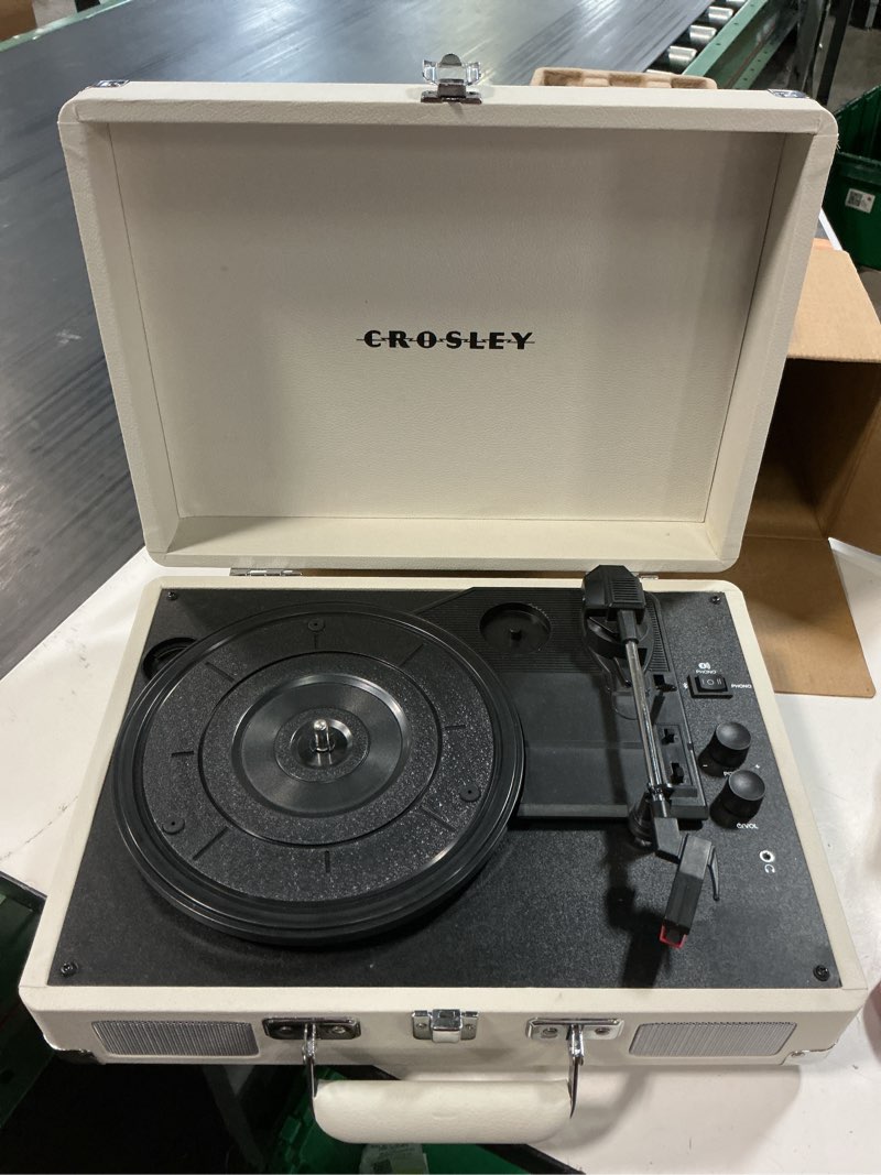 Condition photo showing Good Condition for crosley cruiser turntable plus 14 in. 10.25 in